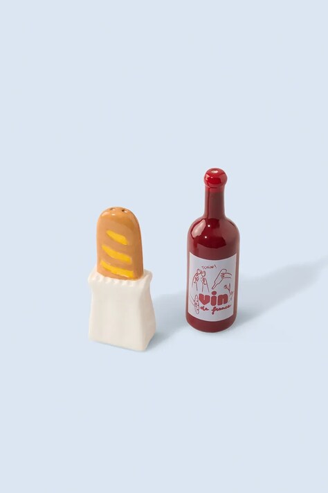 Fluid Market solniczka i pieprzniczka Baguette 8 x 2,5 x 2,5 cm kolor multicolor AASAAPEBAGUETTE