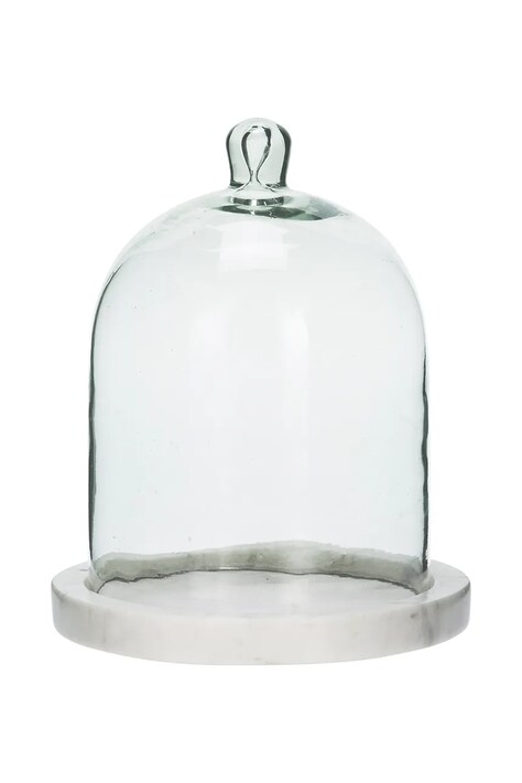 Madam Stoltz patera z kloszem 13 x 18 cm kolor transparentny EV.32600