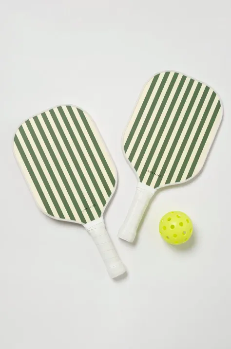 Набор: ракетки и пляжный мяч SunnyLife Pickleball Set The Vacay Olive цвет зелёный