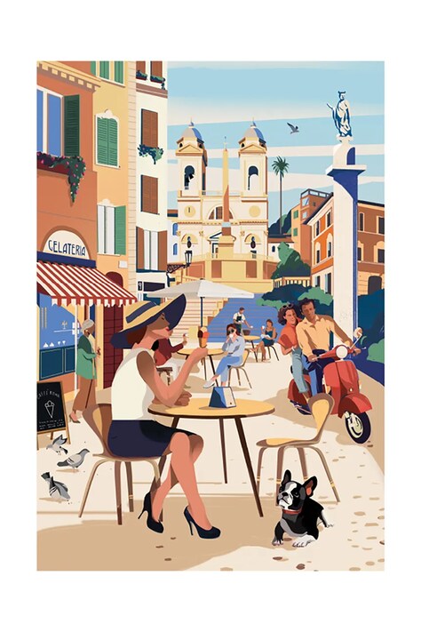 Puzzle Balvi Rome 1000 pcs více barev