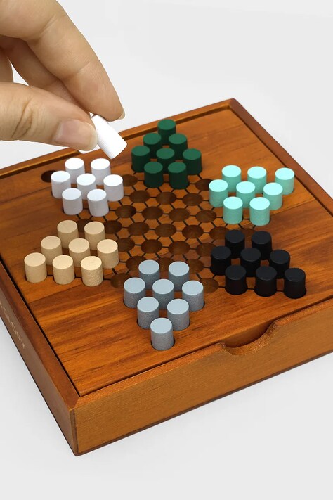 Настільна гра - китаєць Luckies of London Chinese Checkers 14 x 26 cm — фото 3