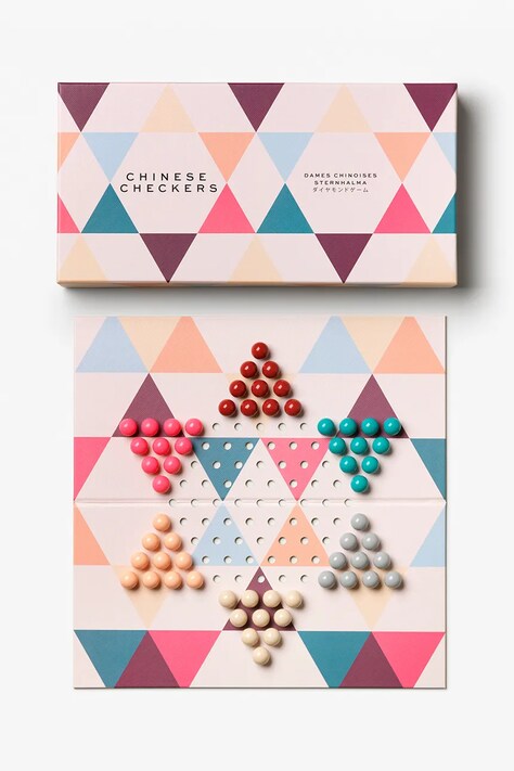 Printworks warcaby Chinese Checkers 17,5 x 4 x 35 cm kolor multicolor PW00539