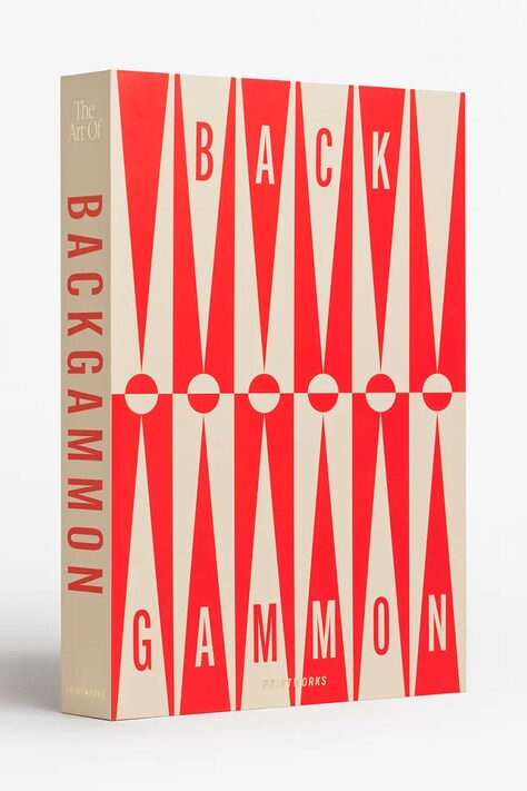 Printworks gra planszowa Art of Backgammon 30,5 x 22 cm kolor czerwony PW00756