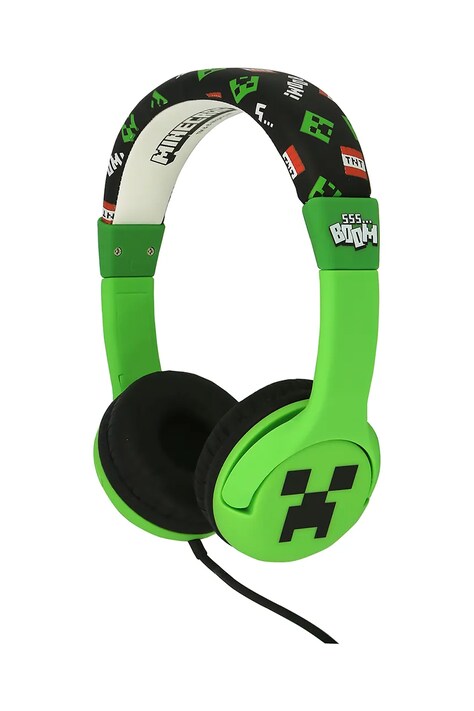 OTL słuchawki nauszne bezprzewodowe dziecięce x Minecraft kolor zielony