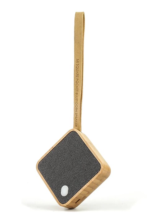 Ασύρματο ηχείο Gingko Design Mi Square Pocket Speaker 7 x 7 x 2,8 cm χρώμα: μπεζ