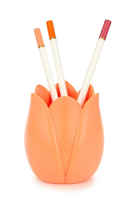 Organizér na psací stůl Balvi Tulip 9,5 cm oranžová barva
