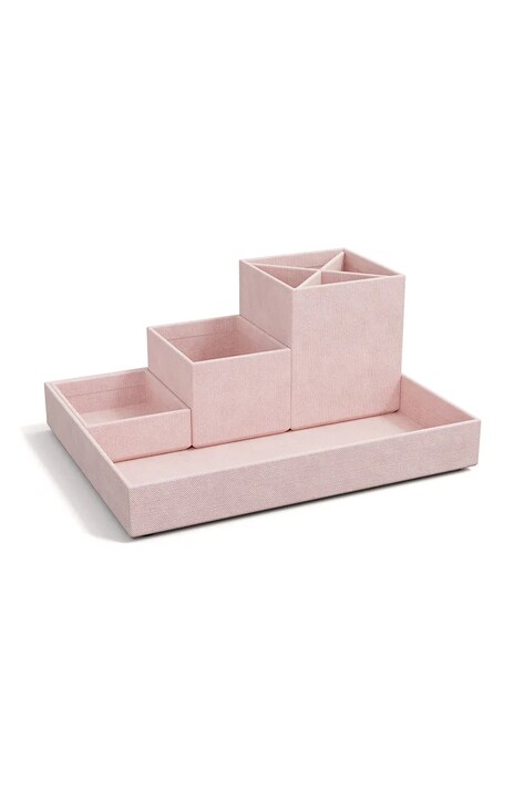 Stolní organizér Bigso Box of Sweden růžová barva