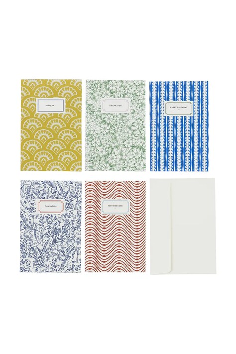 House Doctor kartki okolicznościowe HDCard 10 x 15 cm 5-pack kolor multicolor