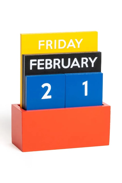 Helio Ferretti kalendarz biurkowy 10 x 4 x 12,2 cm kolor multicolor