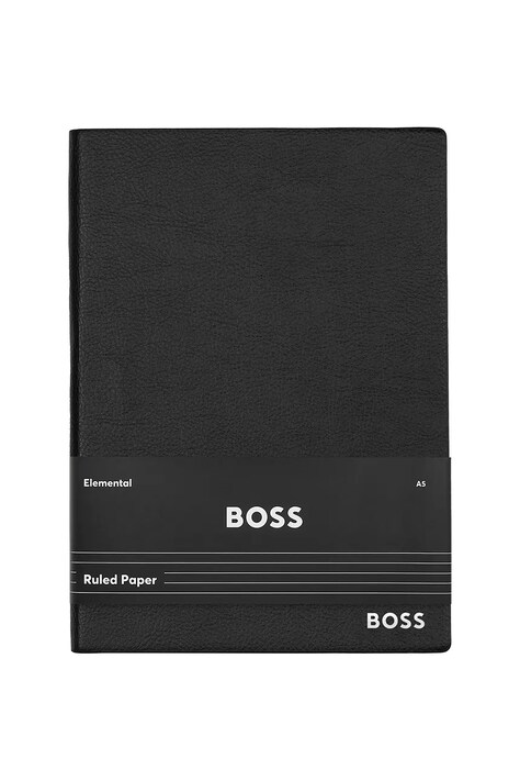 BOSS notatnik Essential Black A5 kolor czarny