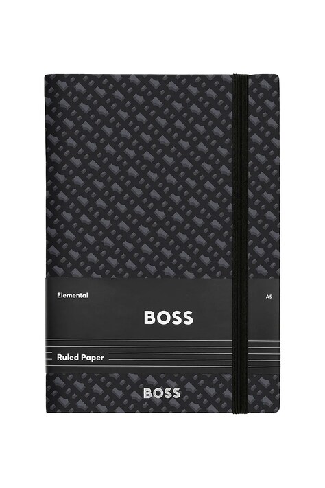 BOSS notatnik Monogram A5 kolor czarny