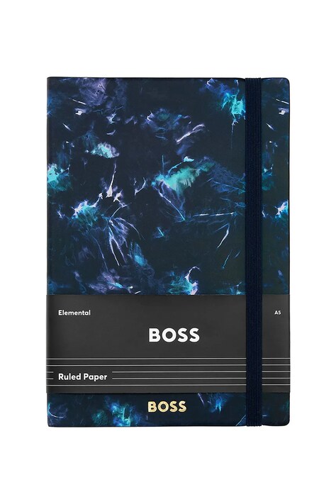 BOSS notatnik Tie-dye Flower A5 kolor niebieski