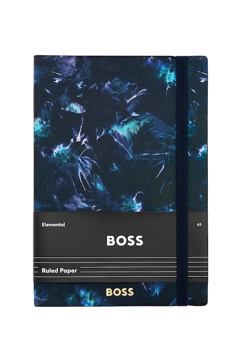 Σημειωματάριο BOSS Tie-dye Flower A5 χρώμα: μπλε