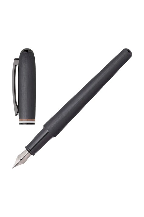 BOSS pióro wieczne Contour Iconic 13,5 cm kolor szary
