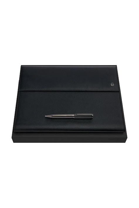 Σετ χαρτοφύλακας και στυλό BOSS Black & Gun 31,5 x 24 cm χρώμα: μαύρο