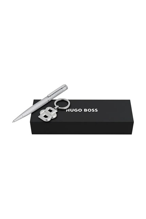Набір: ручка та брелок BOSS 20 x 6,2 x 3,5 cm колір сірий