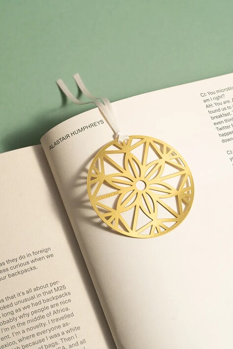 Закладка для книг Octaevo Christmas Bauble 5 x 10 cm колір жовтий