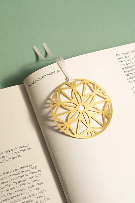 Закладка для книг Octaevo Christmas Bauble 5 x 10 cm колір жовтий