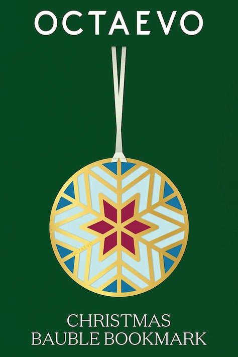 Octaevo zakładka do książek Christmas Bauble 5 x 10 cm kolor żółty