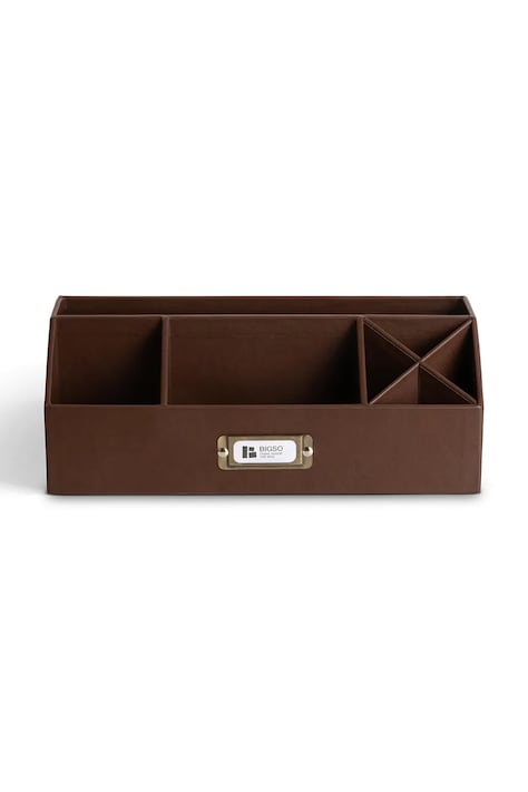 Bigso Box of Sweden organizer na dokumenty Elisa 33 x 12,5 x 12,5 cm kolor brązowy 2751R3068-99
