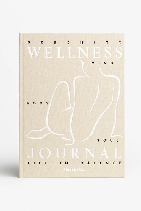Printworks dziennik Wellness Journal 24,5 x 17 x 2,5 cm kolor beżowy PW00709