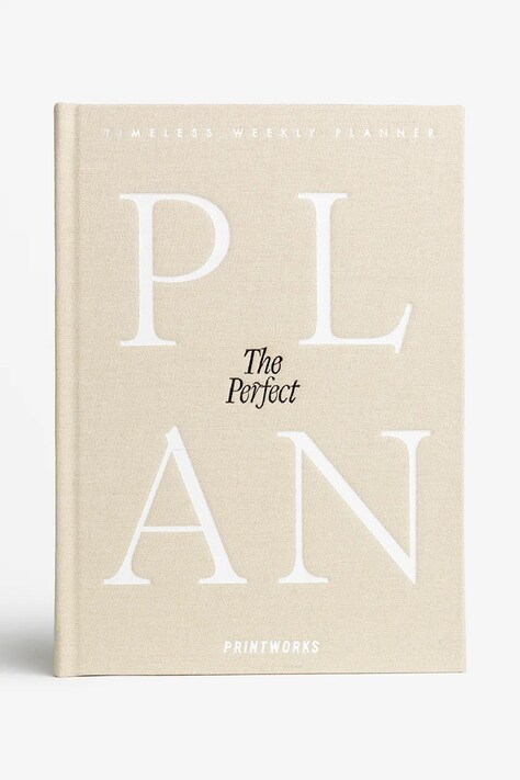 Printworks planer The Perfect Plan 15 x 21 cm kolor beżowy PW00710