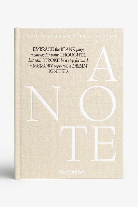 Printworks notatnik Just a Note 15 x 21 cm kolor beżowy PW00713