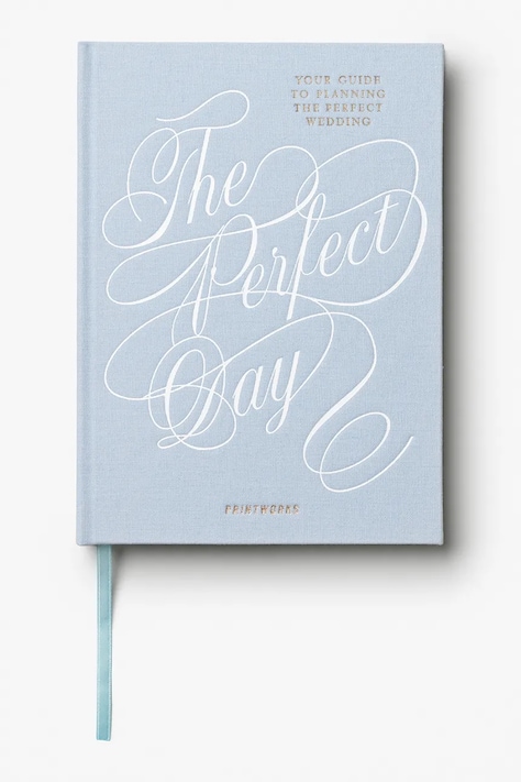 Planner γάμου Printworks The Perfect Day 24,5 x 18 x 2,5 cm χρώμα: μπλε, PW00745