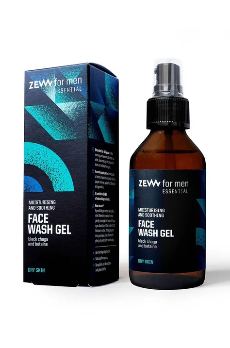 Τζελ καθαρισμού προσώπου ZEW for men ενυδατικό και καταπραϋντικό 100 ml