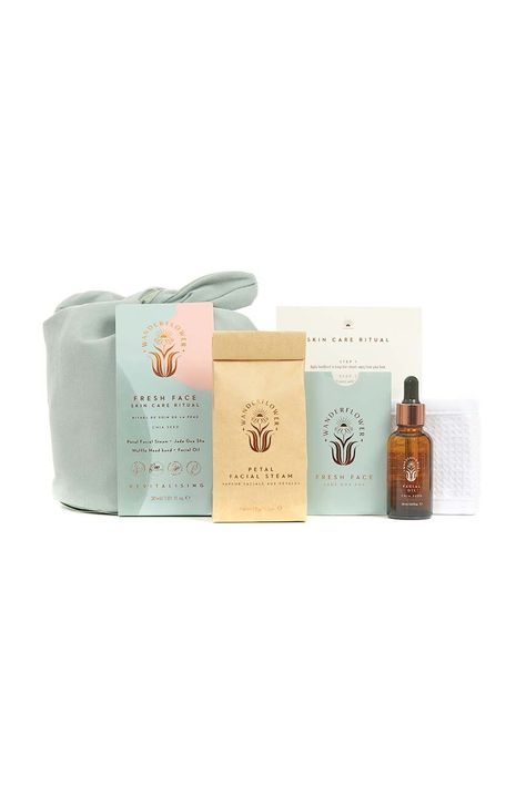 Комплект продукти за грижа за кожата на лицето Wanderflower Fresh Face Set (4 броя)