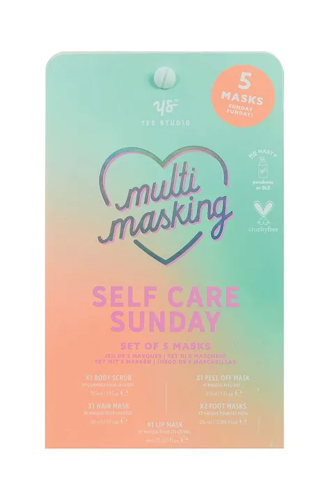 Sada masiek Yes Studio Self Care Sunday Set 5-pak
