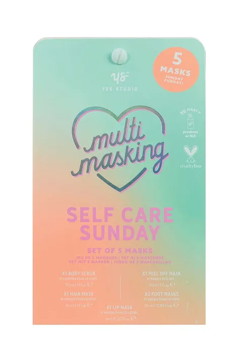 Komplet mask Yes Studio Self Care Sunday Set 5-pack