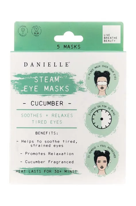 Maska za oči Danielle Beauty Steam Eye Mask 5-pack