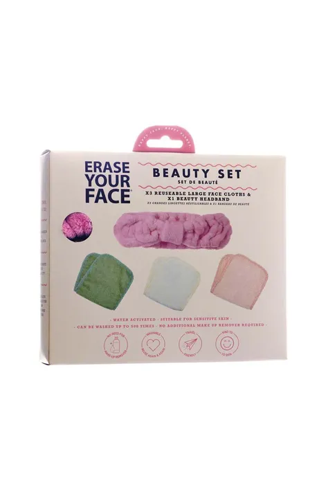 Sada produktov na čistenie pokožky tváre Erase Your Face Beauty Set