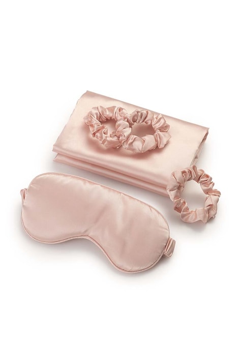 Комплект аксесоари за спане Zoë Ayla Silky Sleep Set in Pink (5 броя)
