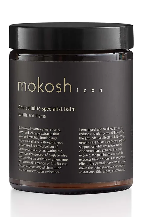 Спеціальний антицелюлітний бальзам Mokosh Wanilia & Tymianek 180 ml