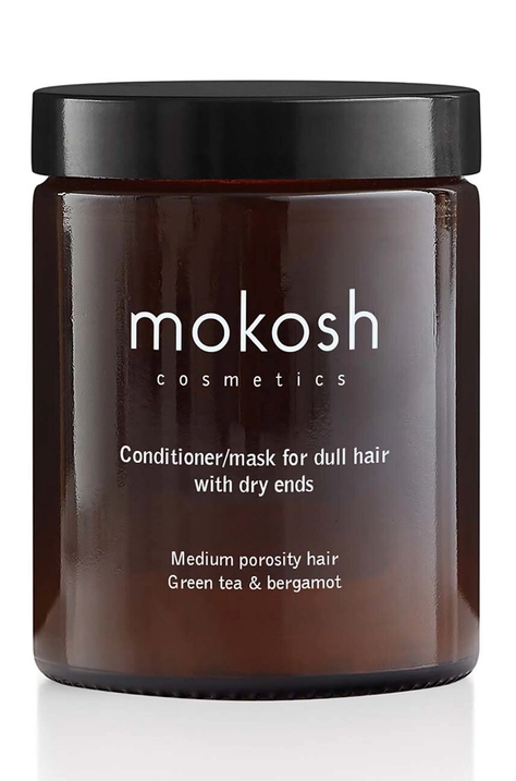 Conditioner/μάσκα για μεσοπορώδη, θαμπά μαλλιά με ξηρές άκρες Mokosh Zielona Herbata & Bergamotka 180 ml