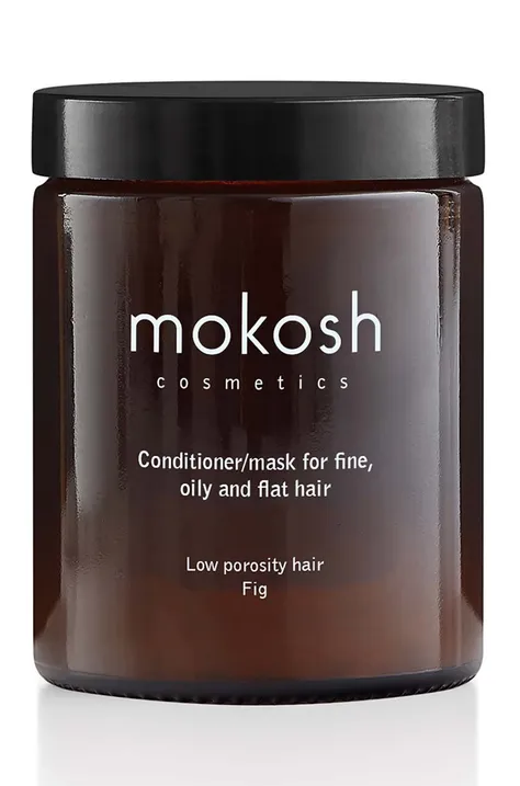Кондиционер/маска для волос с низкой пористостью, тонких, жирных и лишенных объема Mokosh Figa 180 ml