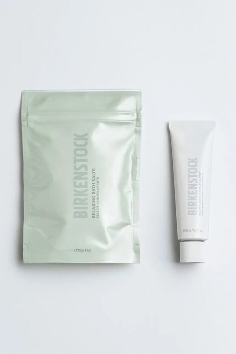 Birkenstock sare relaxantă și balsam răcoritor pentru picioare Foot Care Essentials 120 g + 30 ml