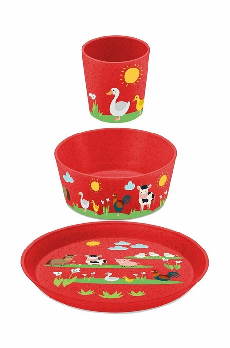 Koziol set bambino: piatto, ciotola e tazza pacco da 3