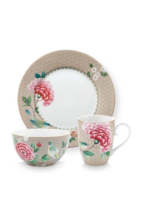 Pip Studio set per la colazione Blushing pacco da 3