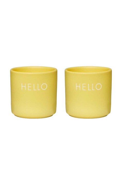 Набор рюмок для яиц Design Letters Yello Hello 2 шт