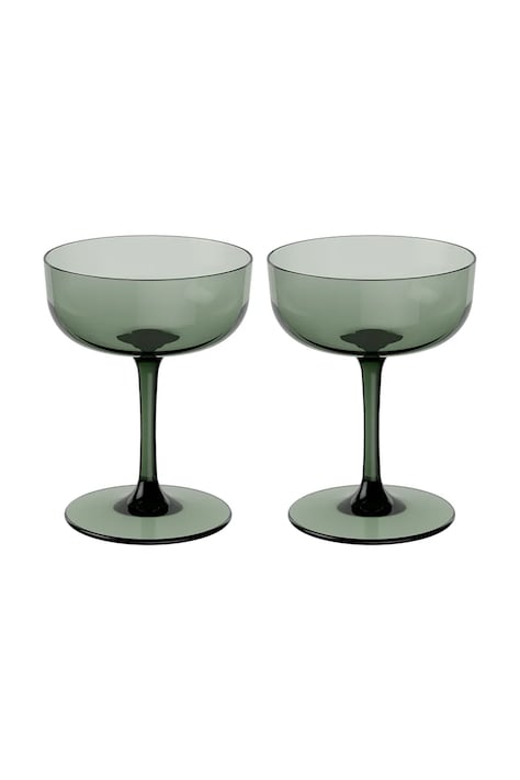 Komplet kozarcev za šampanjec Villeroy & Boch Like Sage 100 ml 2-pack zelena barva