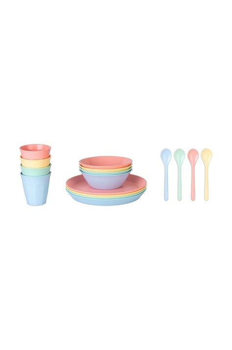 Столовый сервиз на 4 персоны Koziol Nora Macarons 16-pack