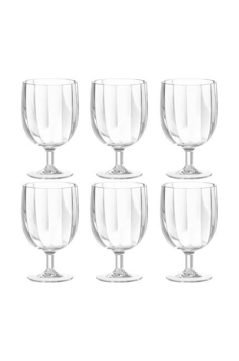 J-Line set de pahare de vin Glass Plastic 6-pack