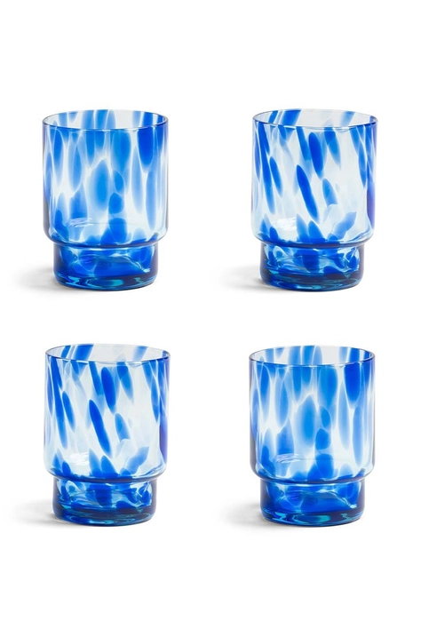 Σετ ποτηριών &k amsterdam Tortoise Blue Set 4-pack