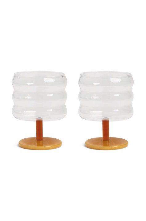 &k amsterdam set de pahare de vin Mingle Amber 2-pack