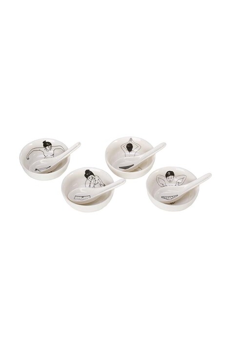 Набір мисок з ложками POLSPOTTEN Undressed Bowls 200 ml 4-pack