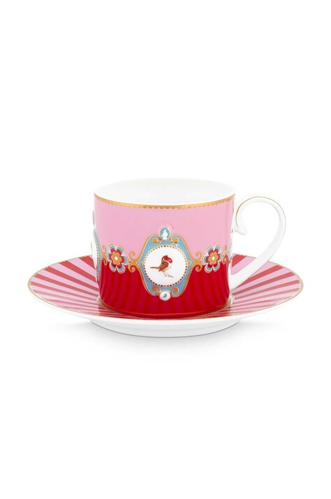 Чашечка с блюдцем Pip Studio Love Birds Medalli 200 ml