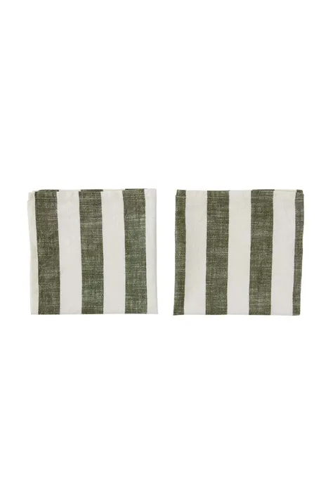 Набір бавовняних серветок OYOY Striped Napkin 2-pack